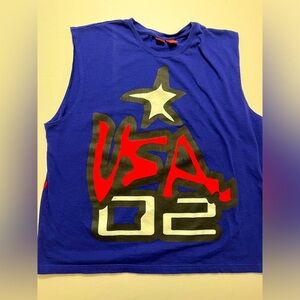 Rare Stephen Sprouse For Target USA Americaland VTG Tank Top Shirt Men Size XXL